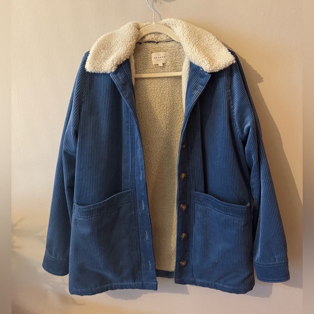 Sezane Will Jacket Bleu Vintage - Size L